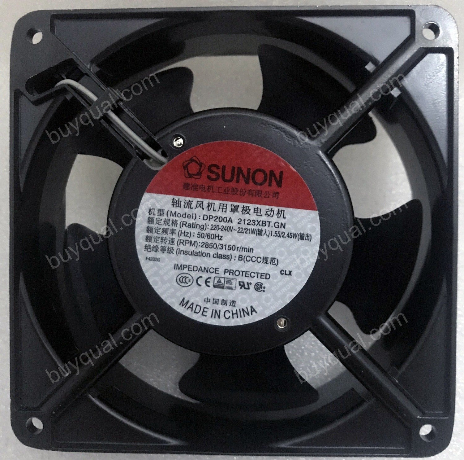 SUNON DP200A 2123XBT.GN 220/240V 22/21W 2wires Cooling Fan SUNON DP200A 2123XBT.GN 220/240V 22/21W 2wires Cooling Fan